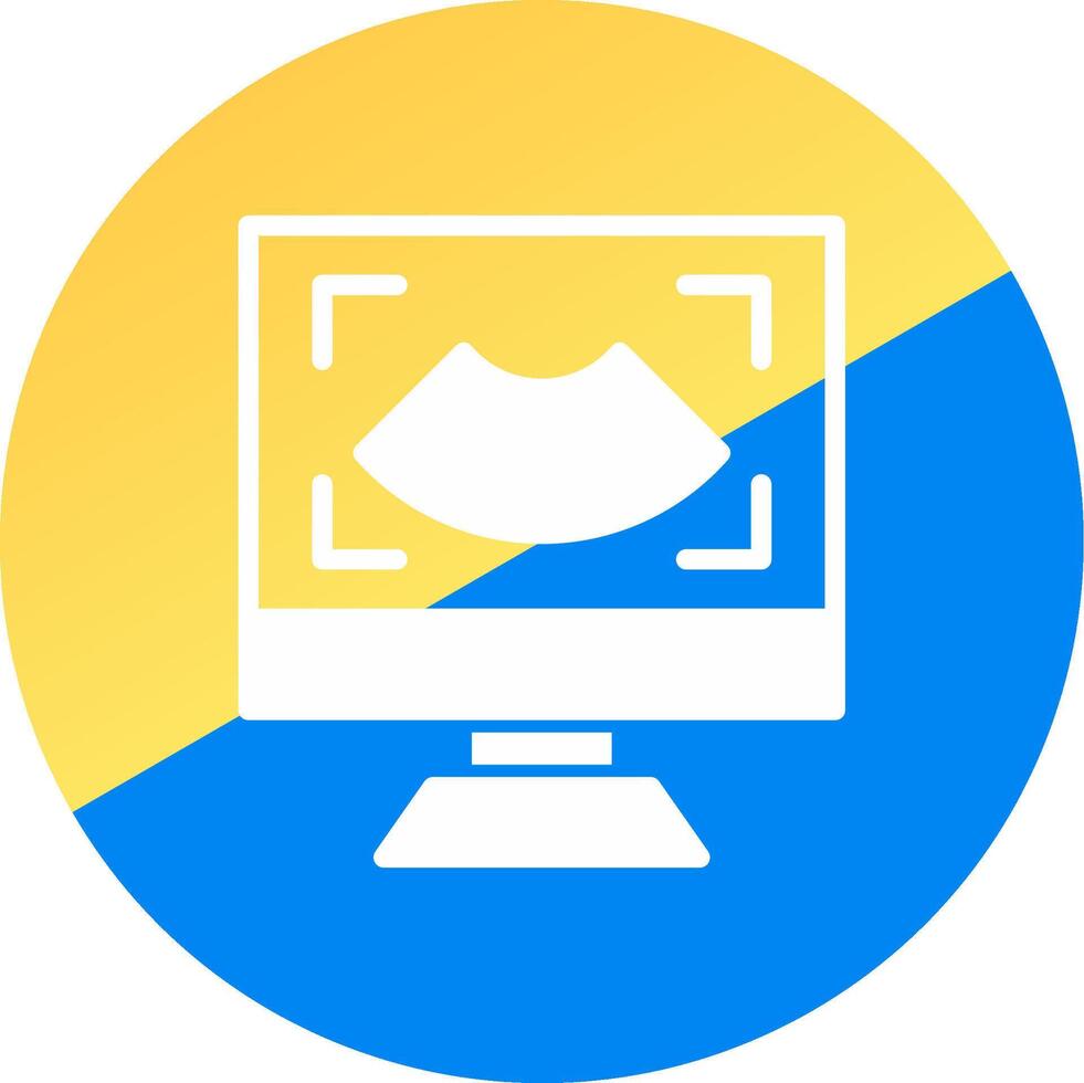 Ultrasound Creative Icon Design vector