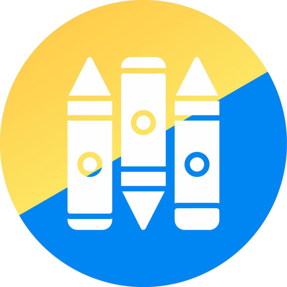 glyph Two Color Circle Design vector