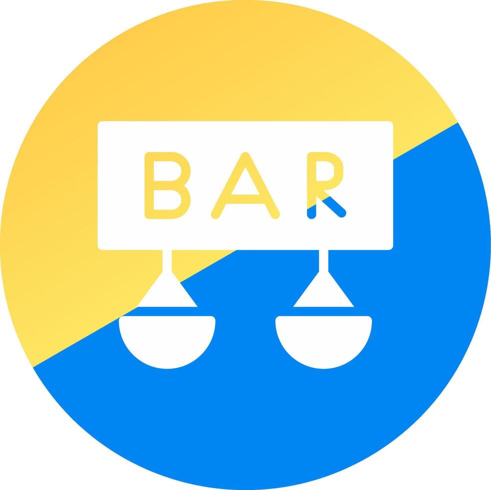 Bar Creative Icon Design vector