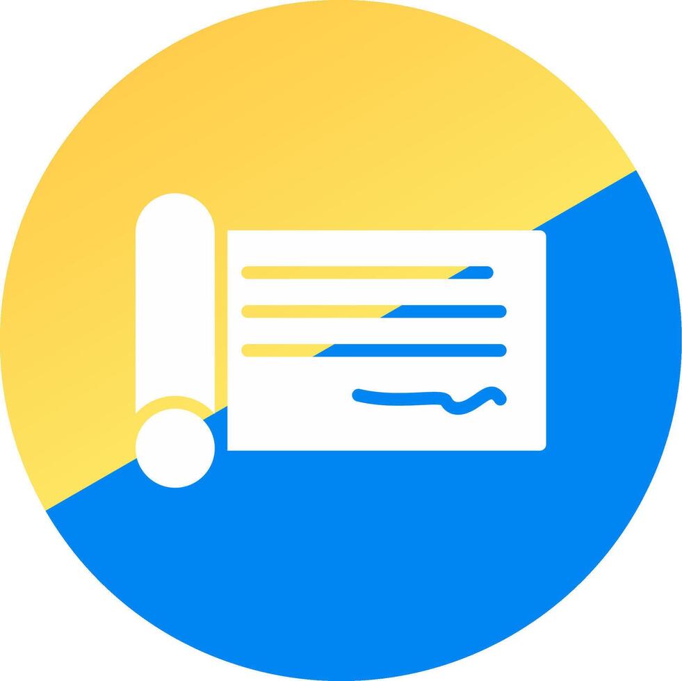 Cheque Creative Icon Design vector