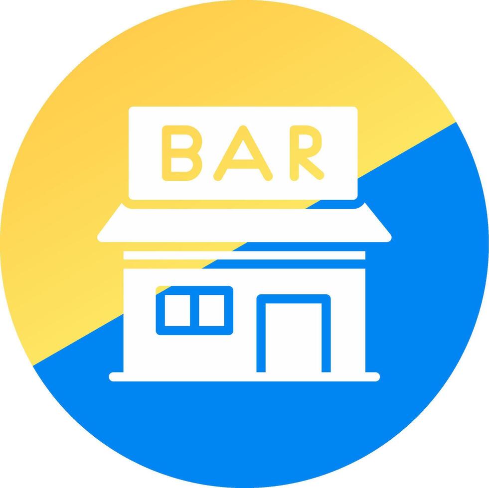 Bar Creative Icon Design vector