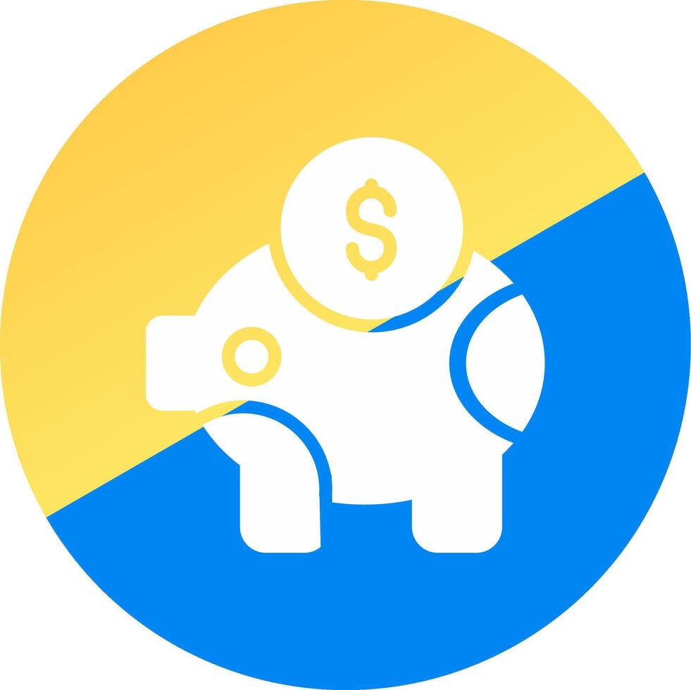 Piggy Bank Creative Icon Design vector