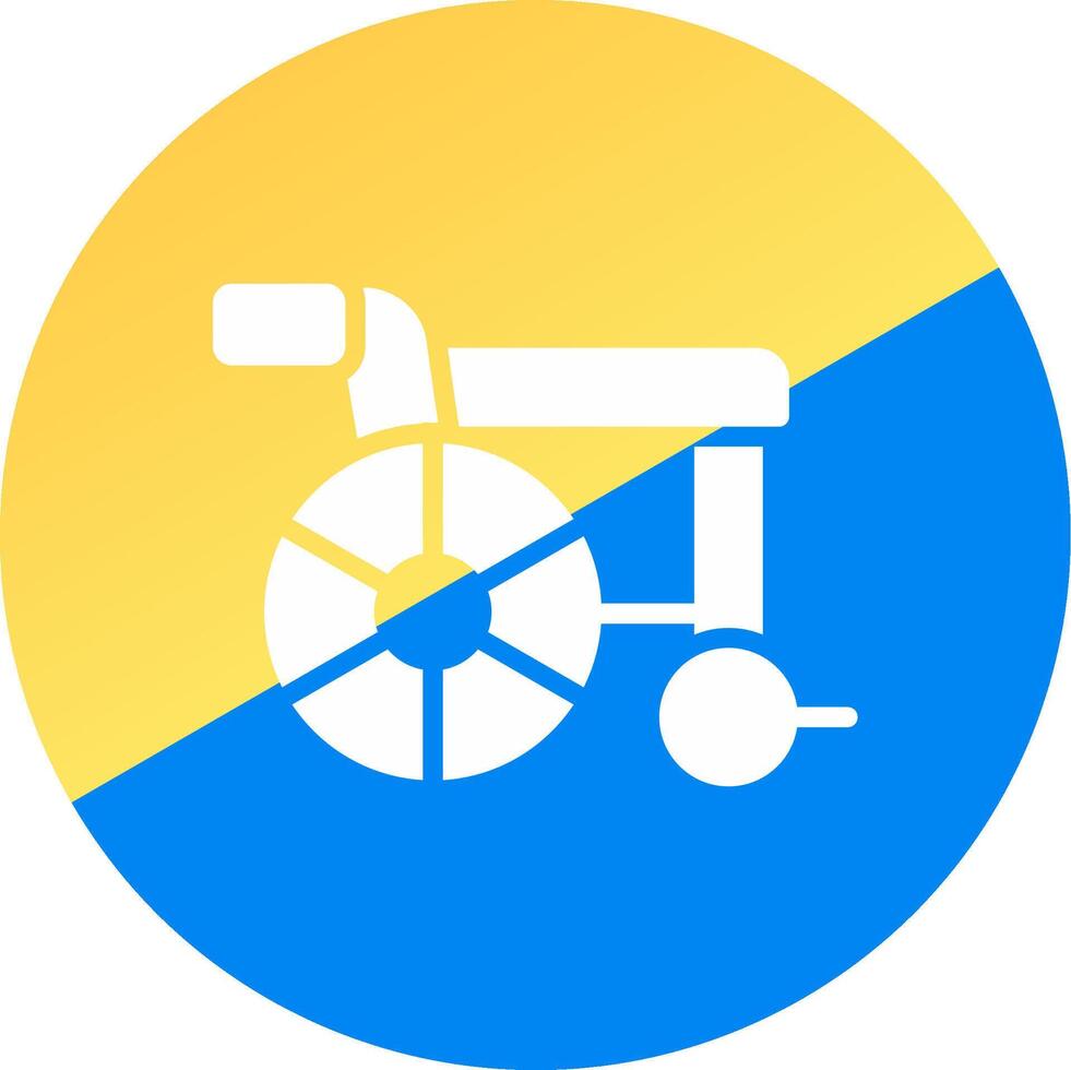 glyph Two Color Circle Design vector