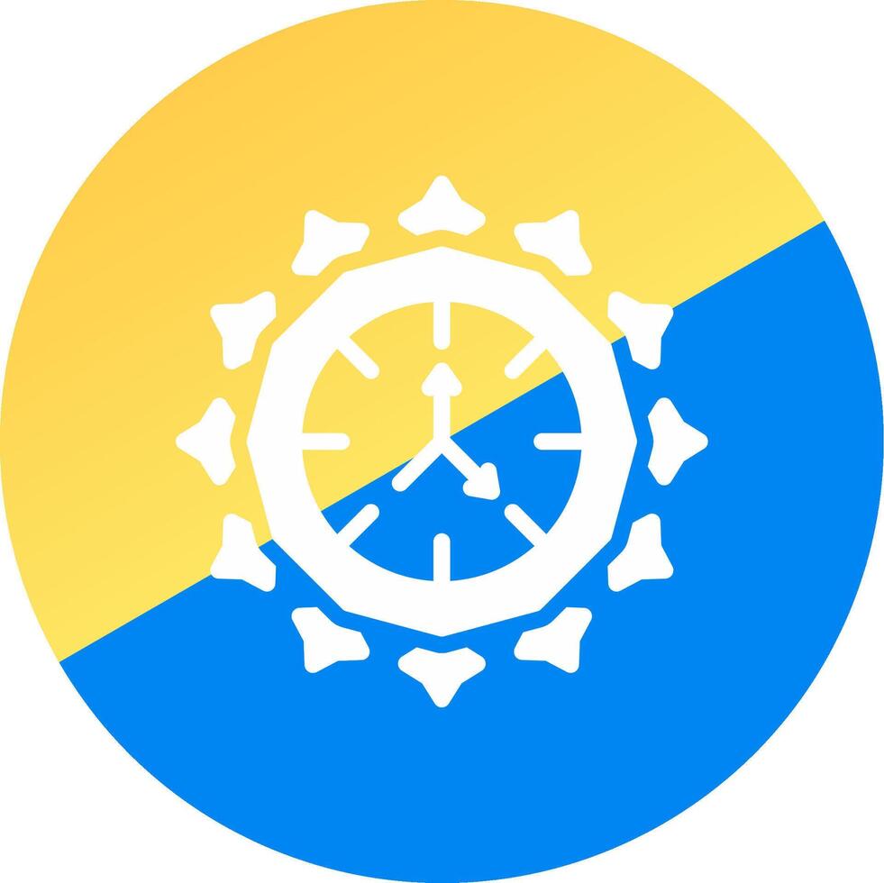 glyph Two Color Circle Design vector