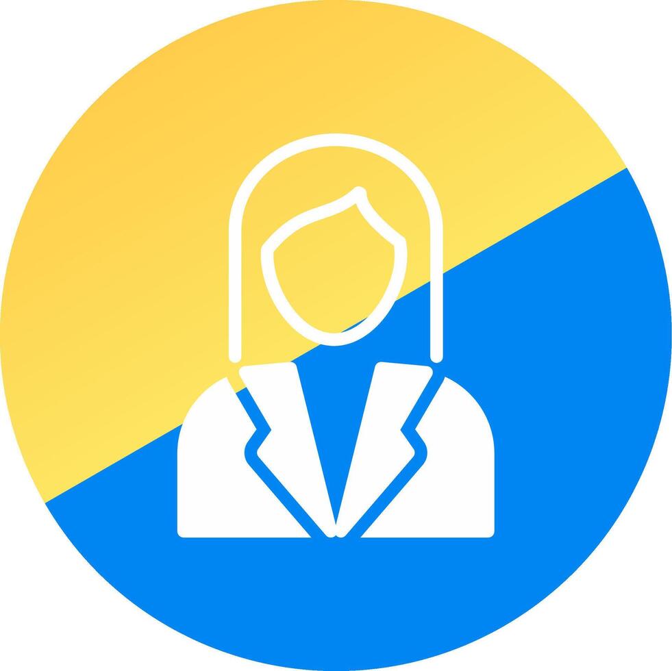 glyph Two Color Circle Design vector