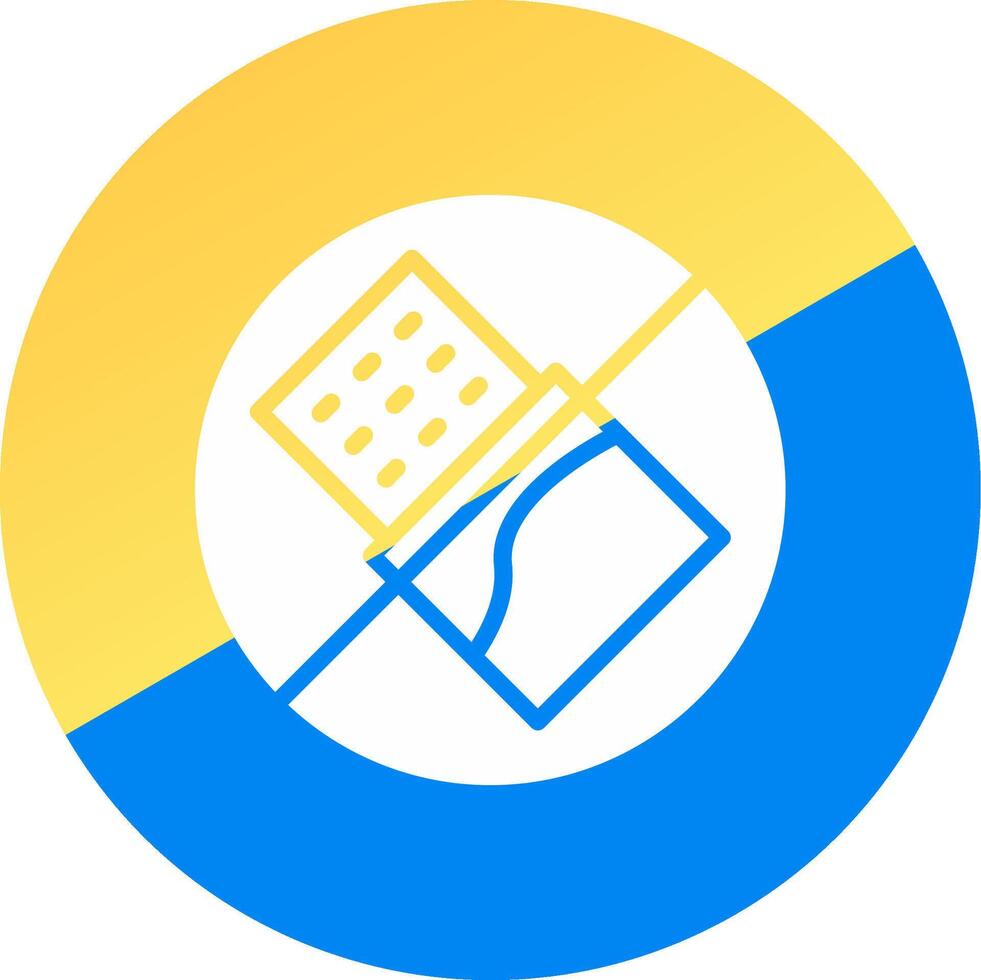glyph Two Color Circle Design vector