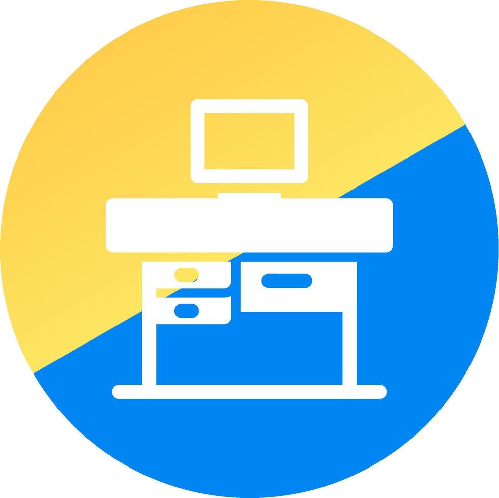 glyph Two Color Circle Design vector