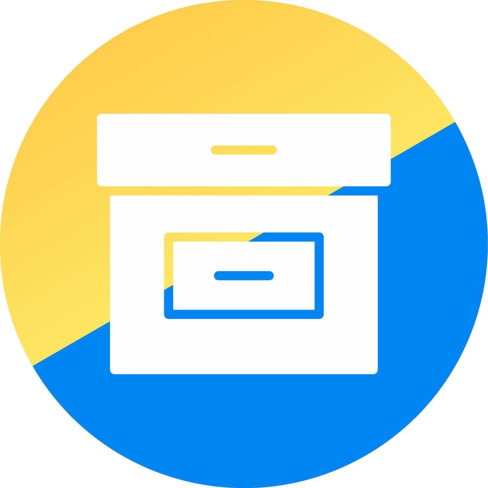 glyph Two Color Circle Design vector