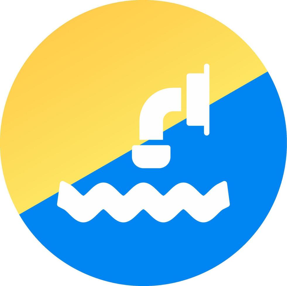 Waste Water Creative Icon Design vector