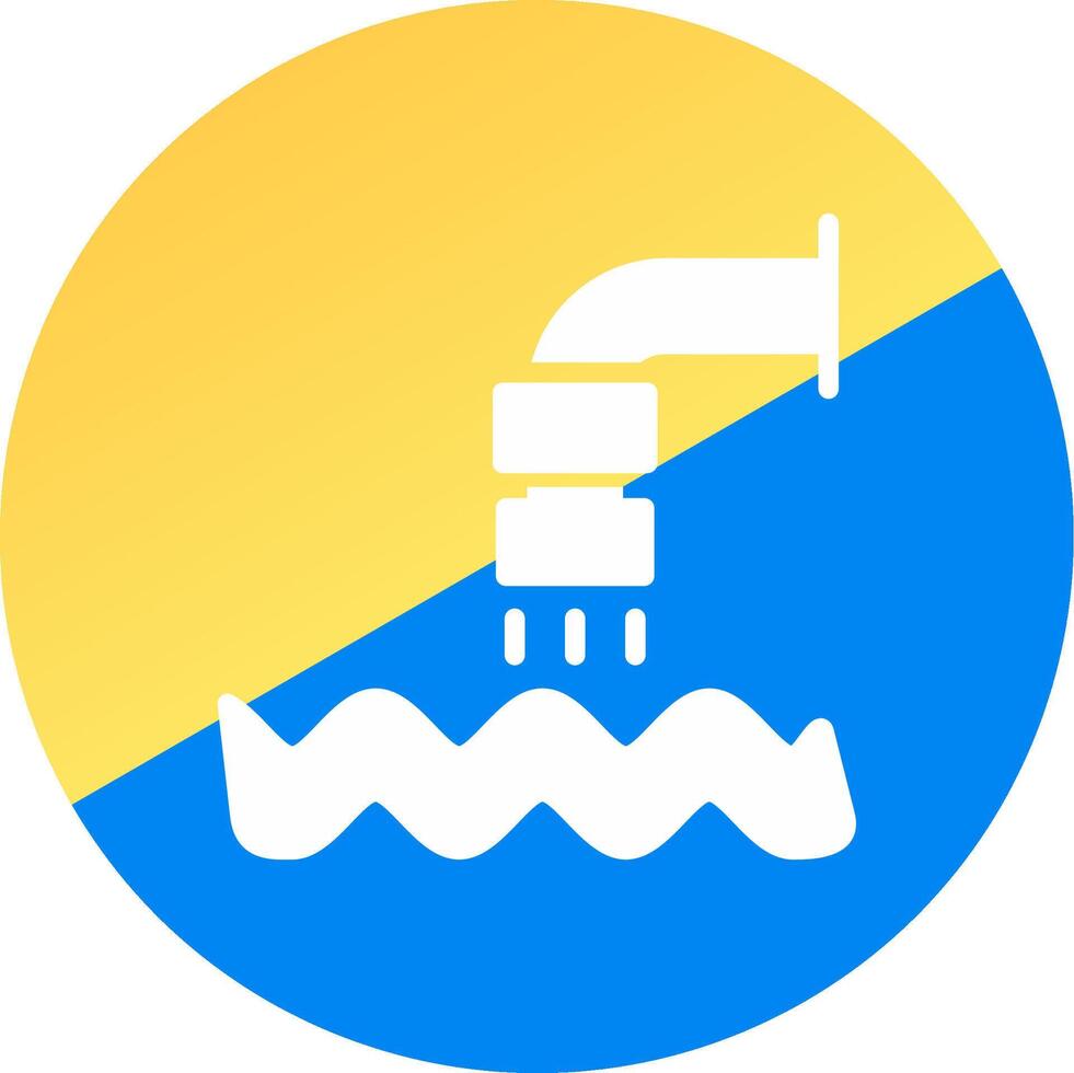 Waste Water Creative Icon Design vector