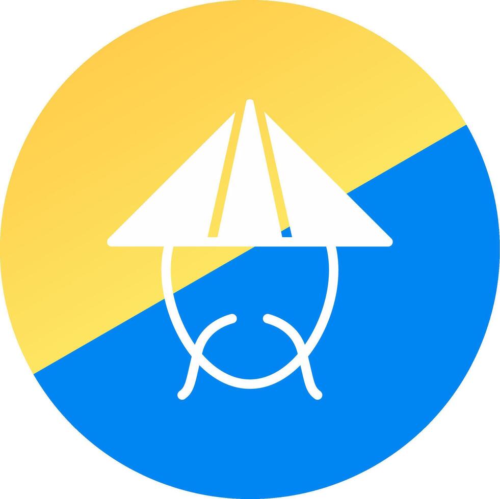 Bamboo Hat Creative Icon Design vector