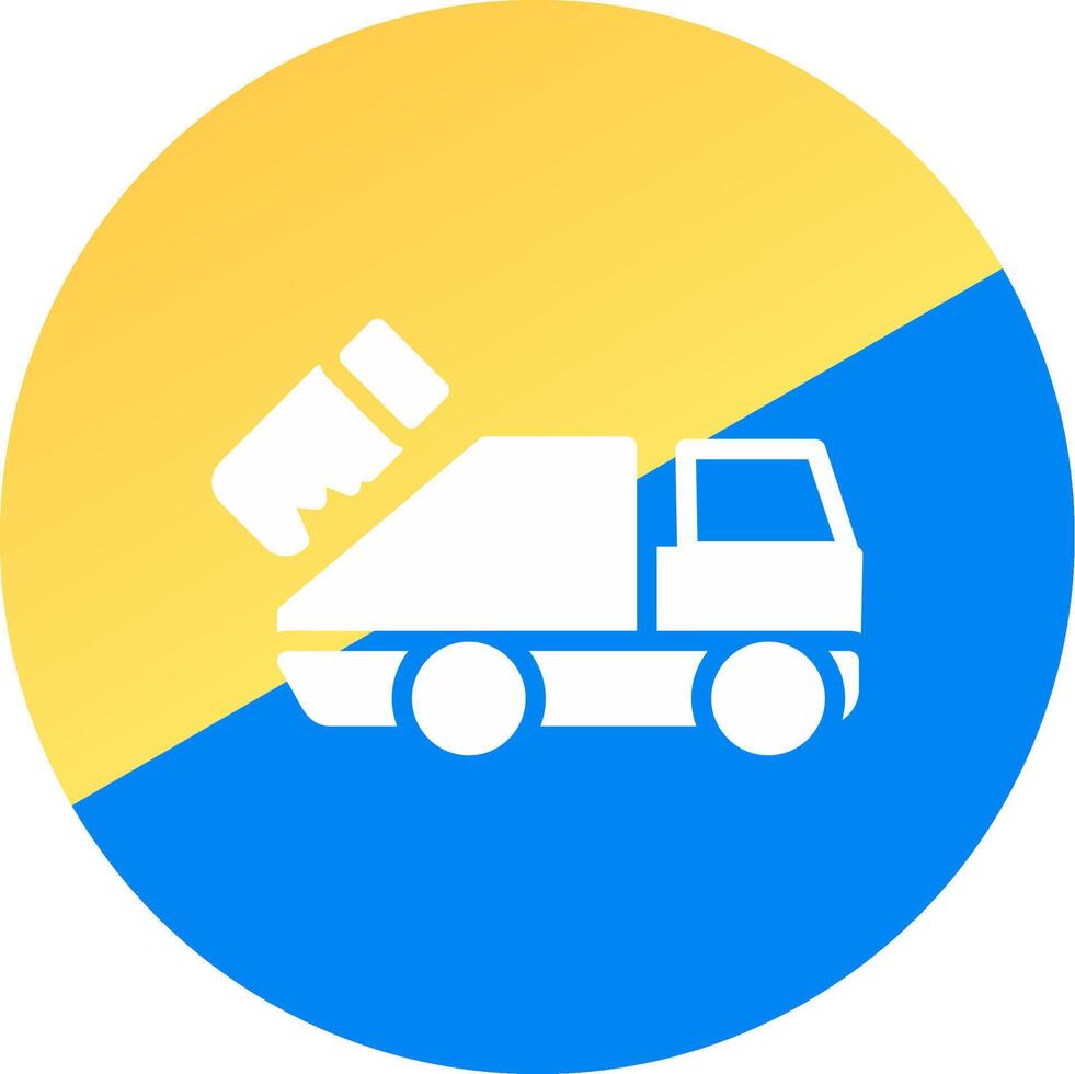 Garbage Truck Creative Icon Design vector