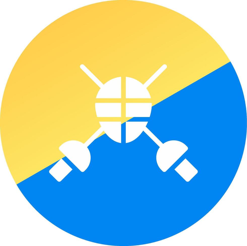 Fencing Creative Icon Design vector