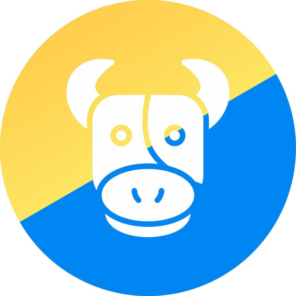 diseño de icono creativo de vaca vector