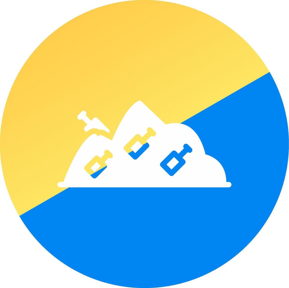 Landfill Creative Icon Design vector