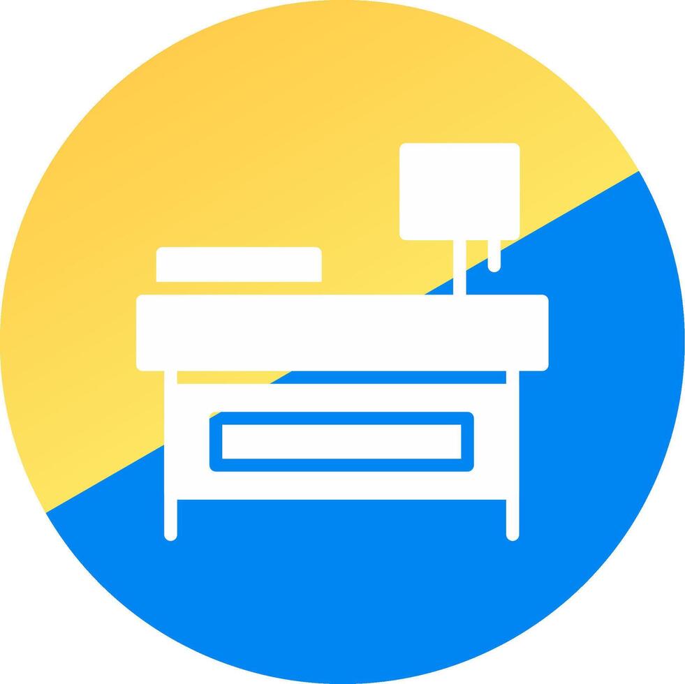 Bedside Table Creative Icon Design vector