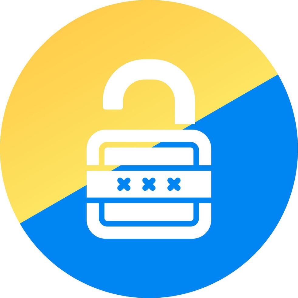 Lock Open Creative Icon Design vector