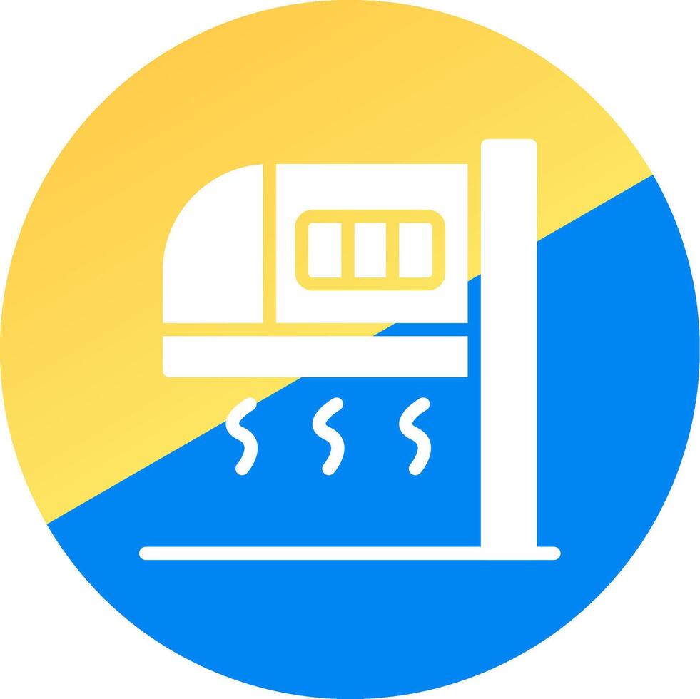 Hand Dryer Creative Icon Design vector