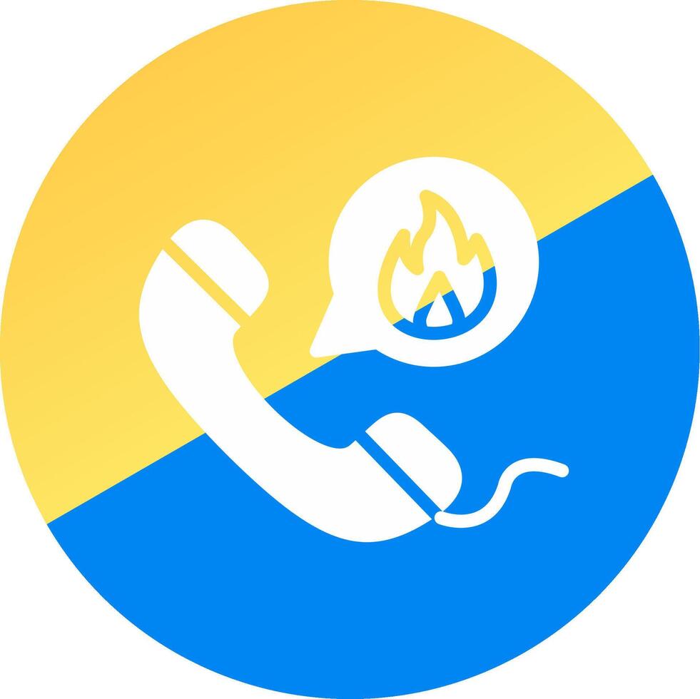 Emergency Call Creative Icon Design vector