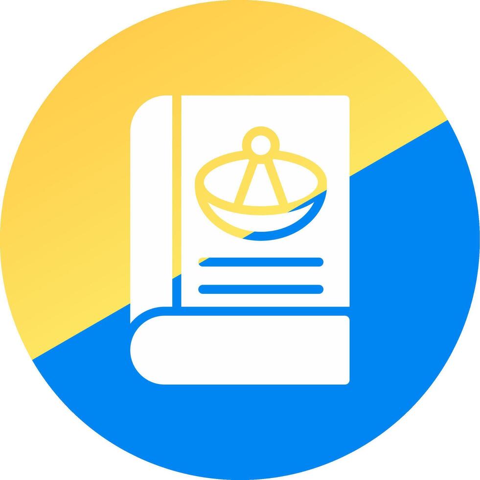 Astronomy Book Creative Icon Design vector