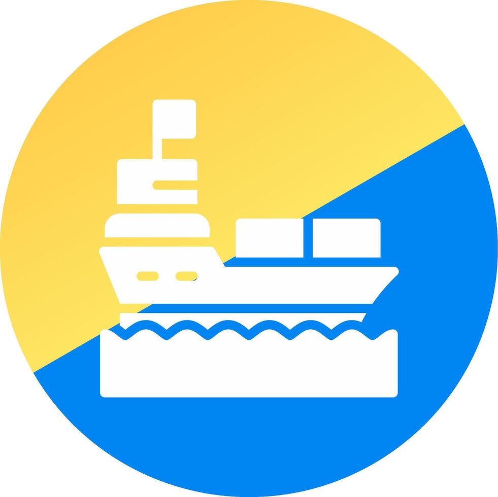 Ship Creative Icon Design vector