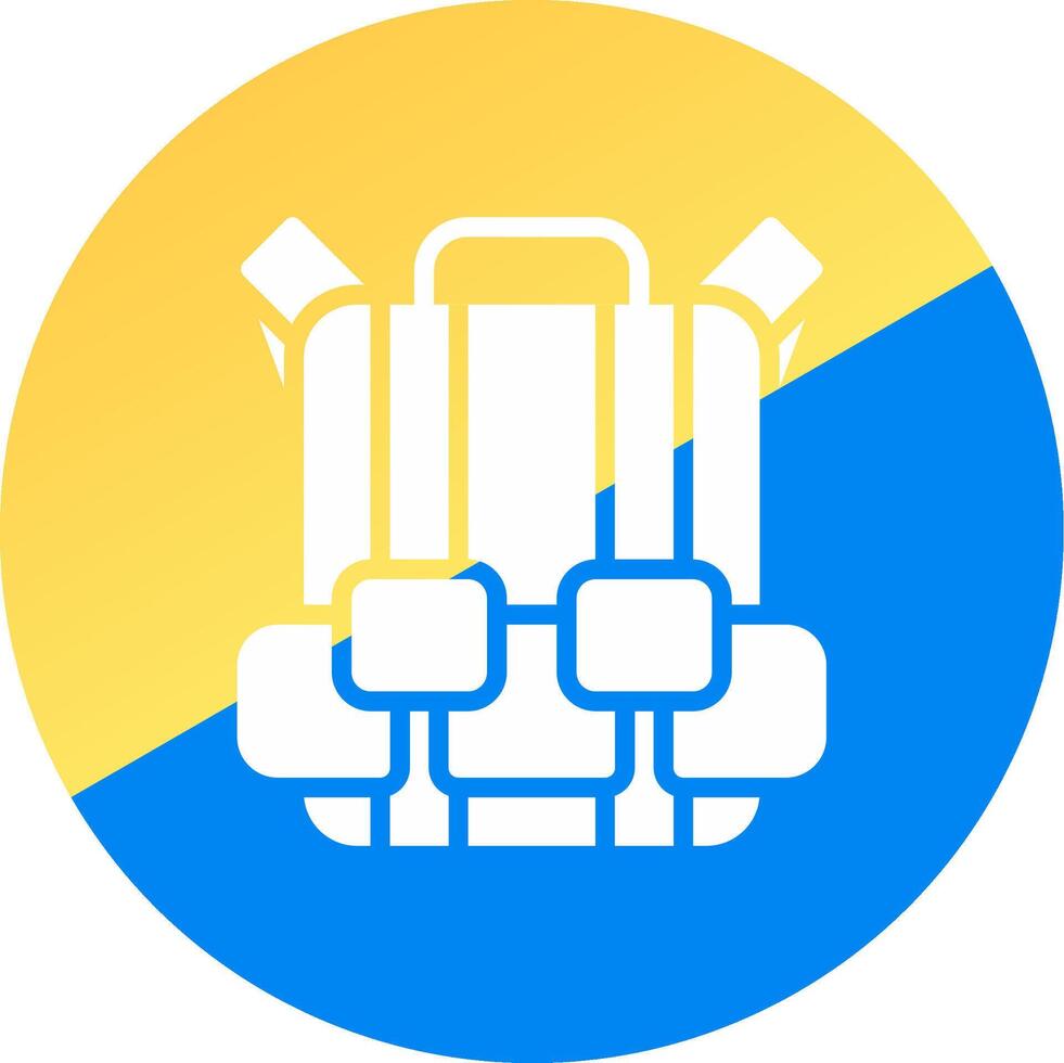 Travel Bag Creative Icon Design vector