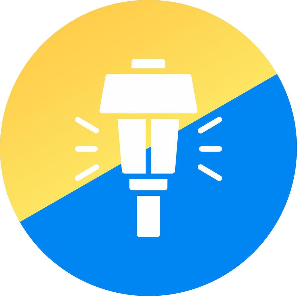 Streetlight Creative Icon Design vector