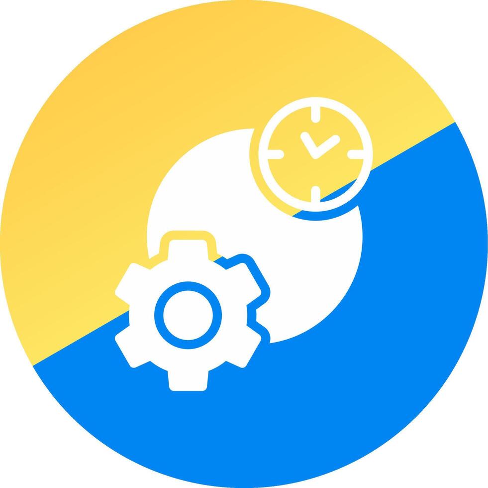 Work Time Creative Icon Design vector
