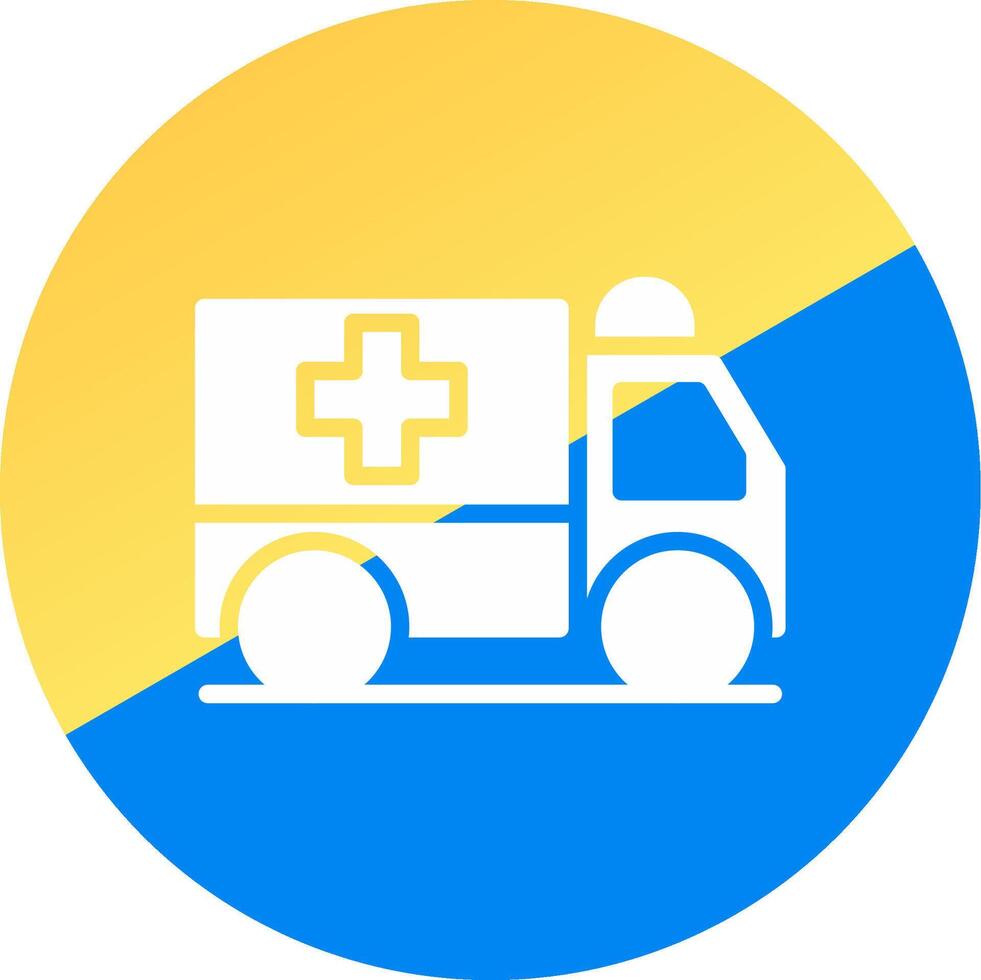 Ambulance Creative Icon Design vector