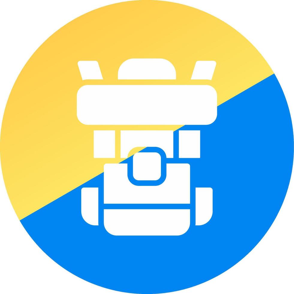 Backpack Creative Icon Design vector
