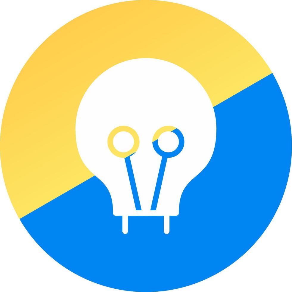 Light Bulb Creative Icon Design vector