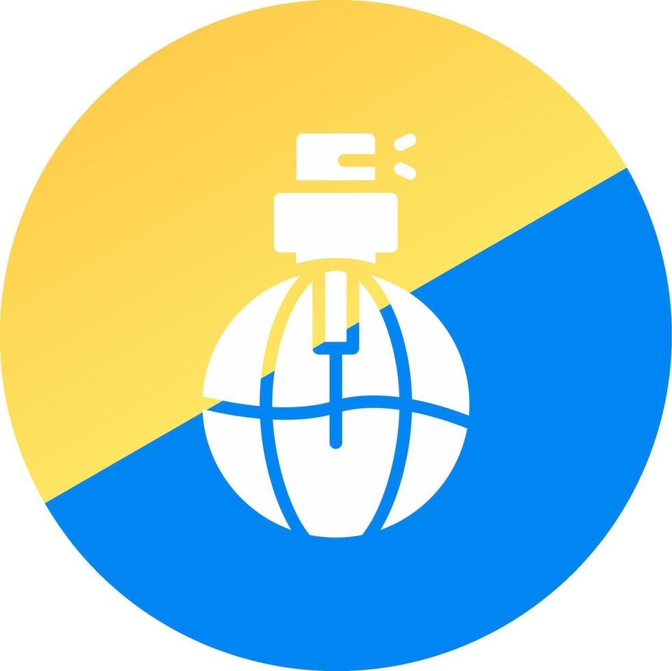 glyph Two Color Circle Design vector