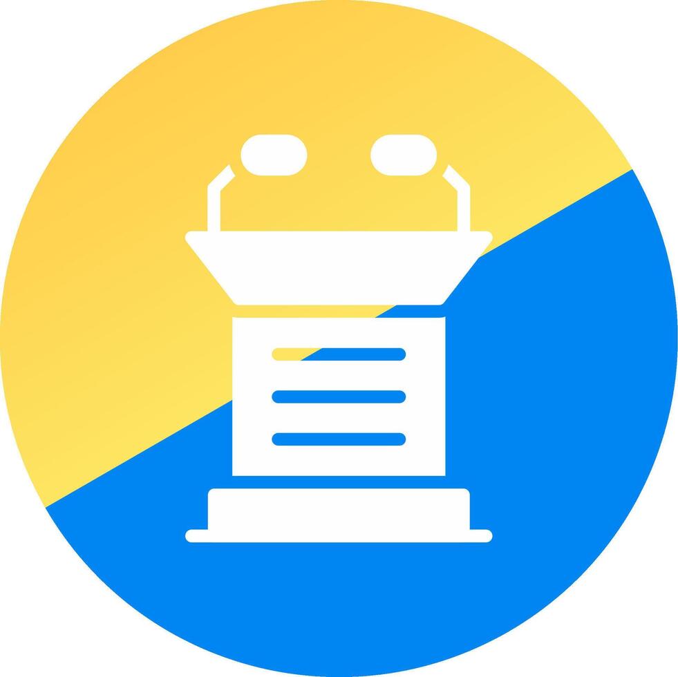 Lectern Creative Icon Design vector