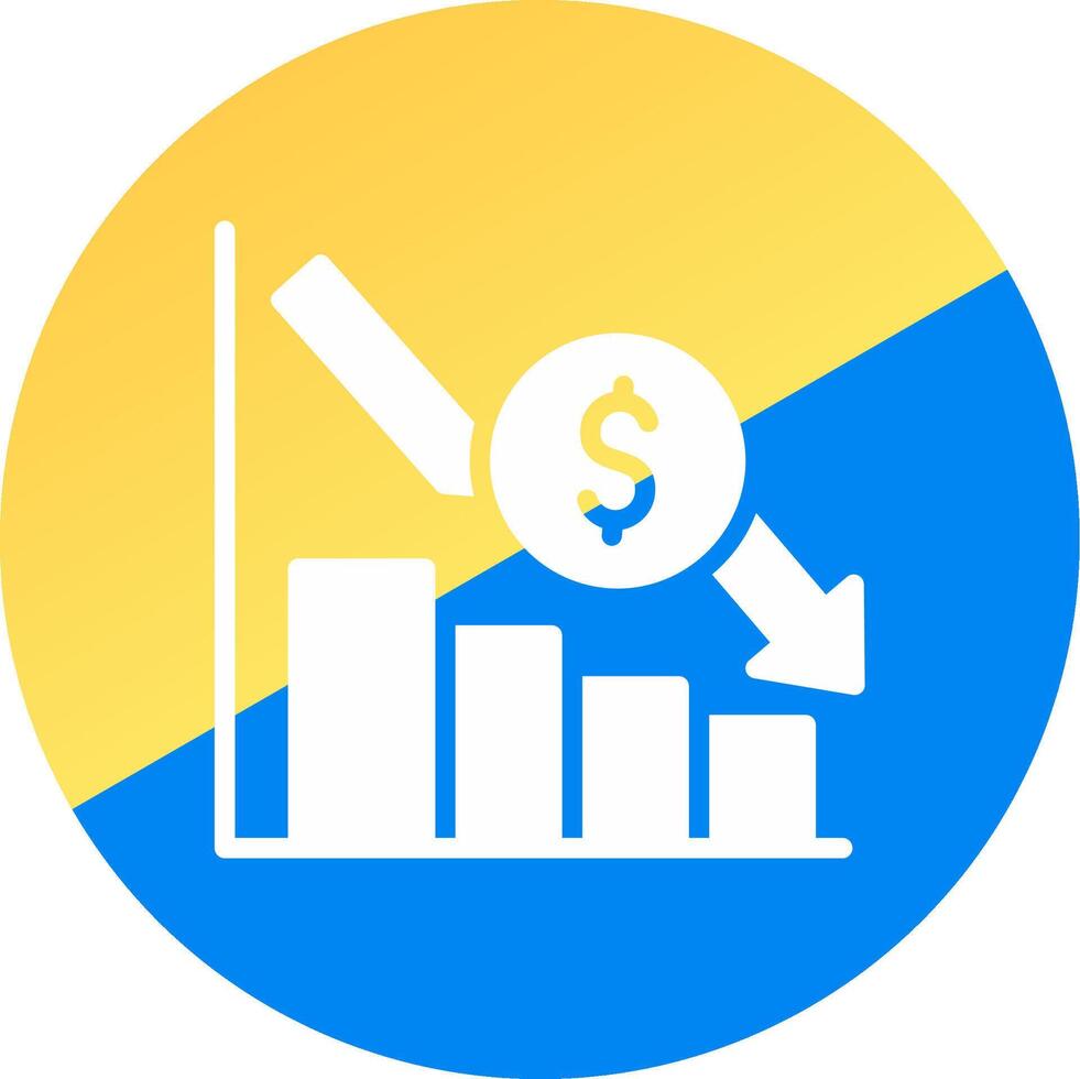 Bar Graph Creative Icon Design vector