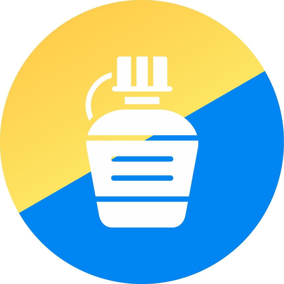 Water Bottle Creative Icon Design vector