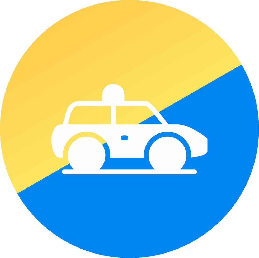 Police Car Creative Icon Design vector