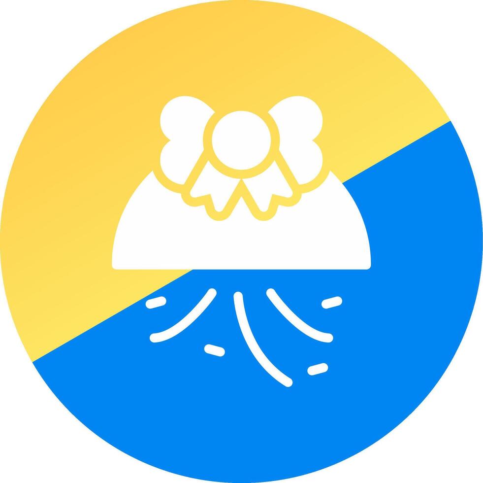 Confetti Ball Creative Icon Design vector