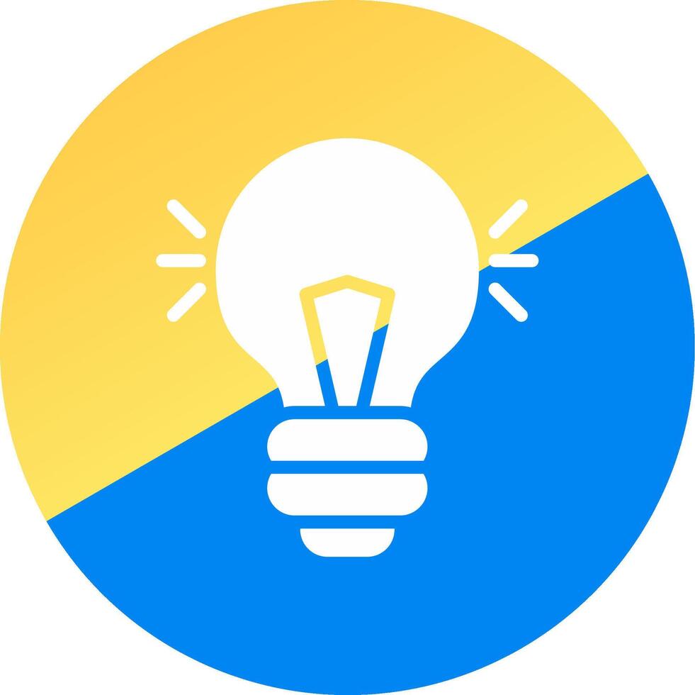 Light Bulb Creative Icon Design vector