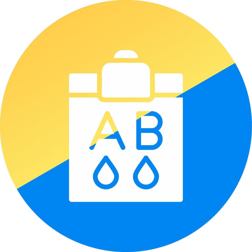 Blood Type Ab Creative Icon Design vector