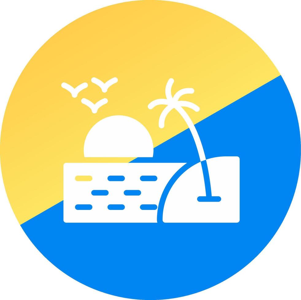 Sunset Creative Icon Design vector