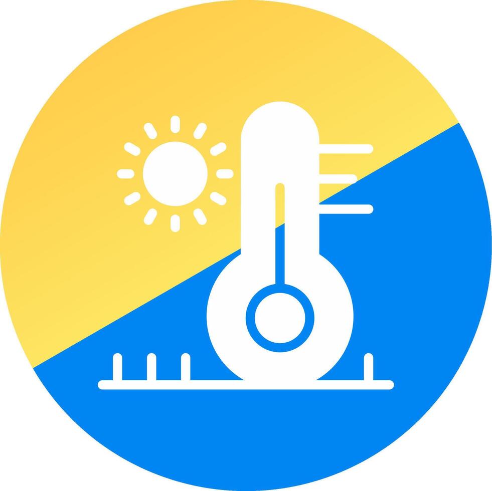 High Temperature Creative Icon Design vector