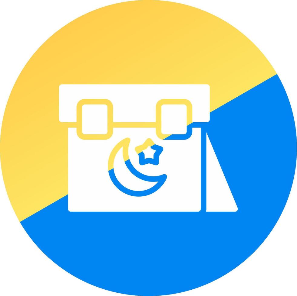 glyph Two Color Circle Design vector