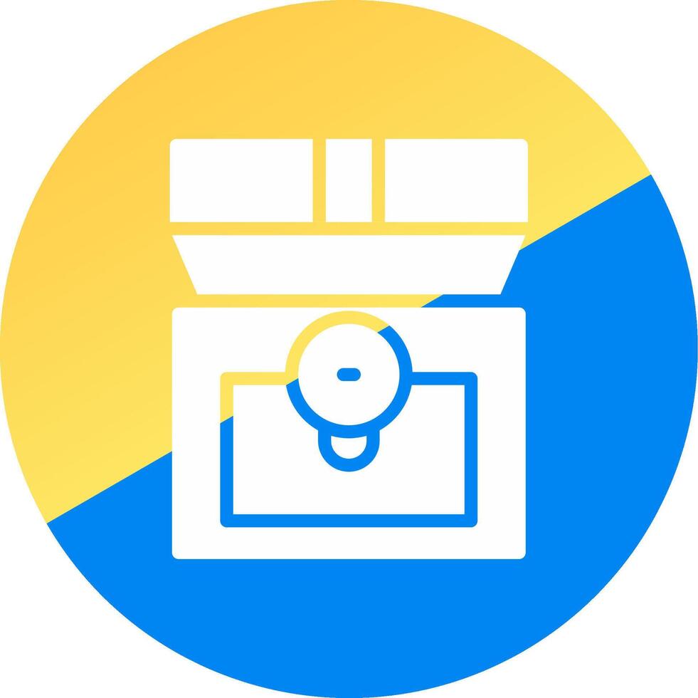 Treasure Chest Creative Icon Design vector