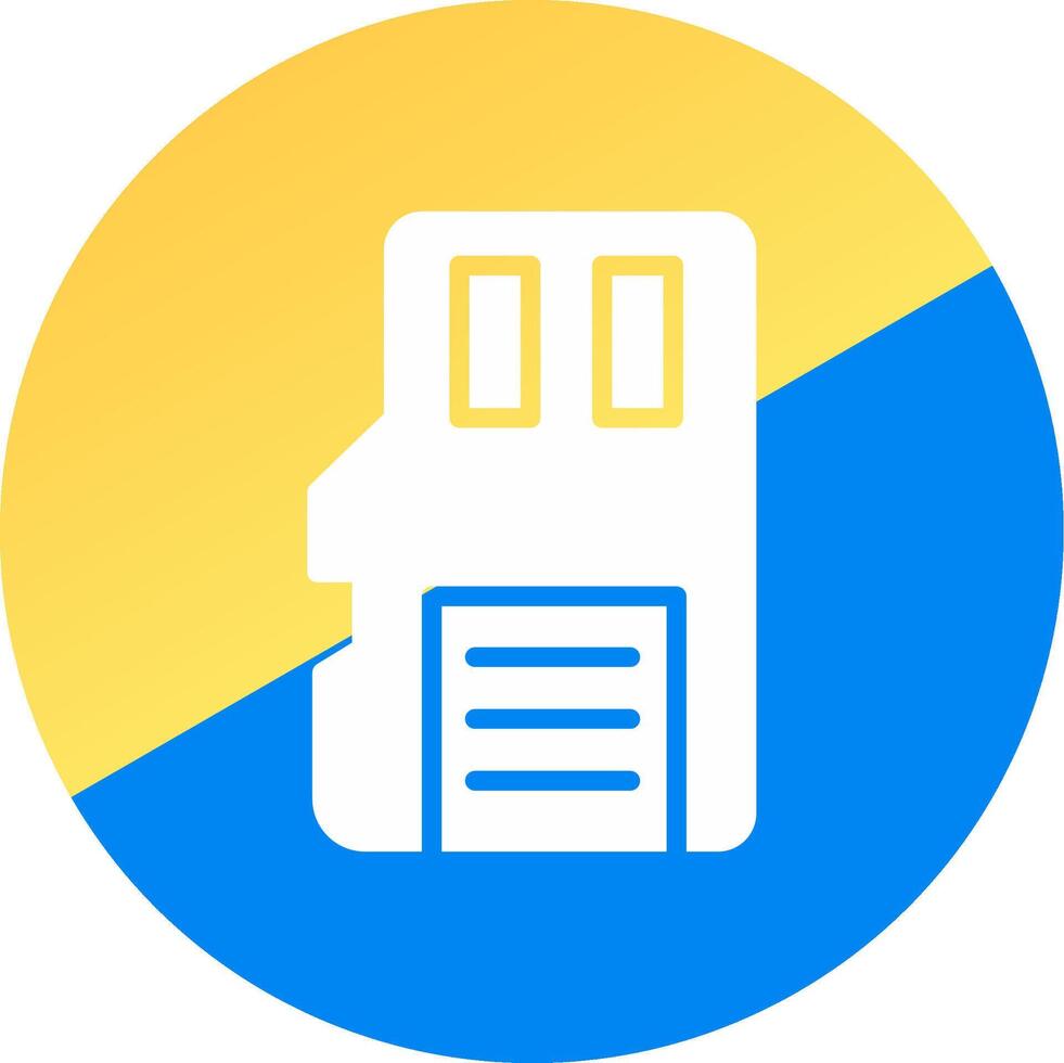Sd Card Creative Icon Design vector