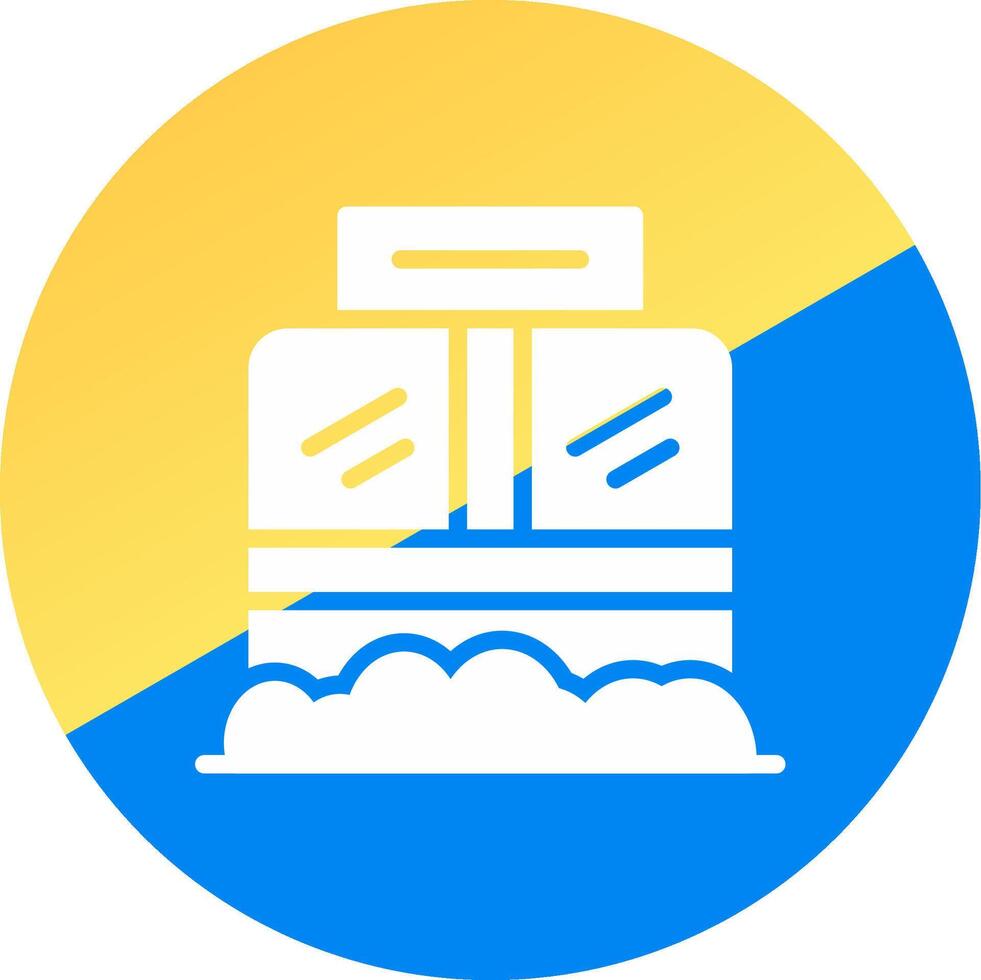 Ticket Box Creative Icon Design vector