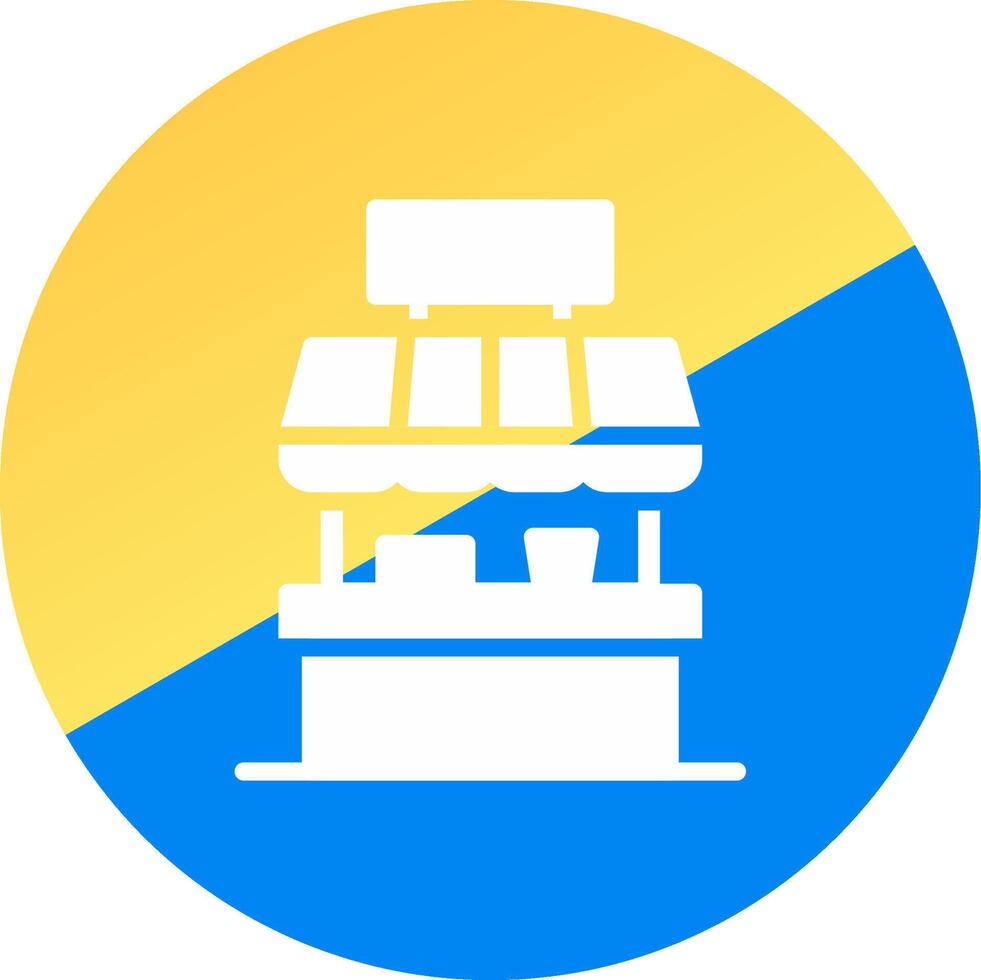 Ice Cream Shop Creative Icon Design vector