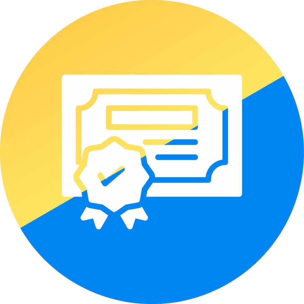 Certification Creative Icon Design vector