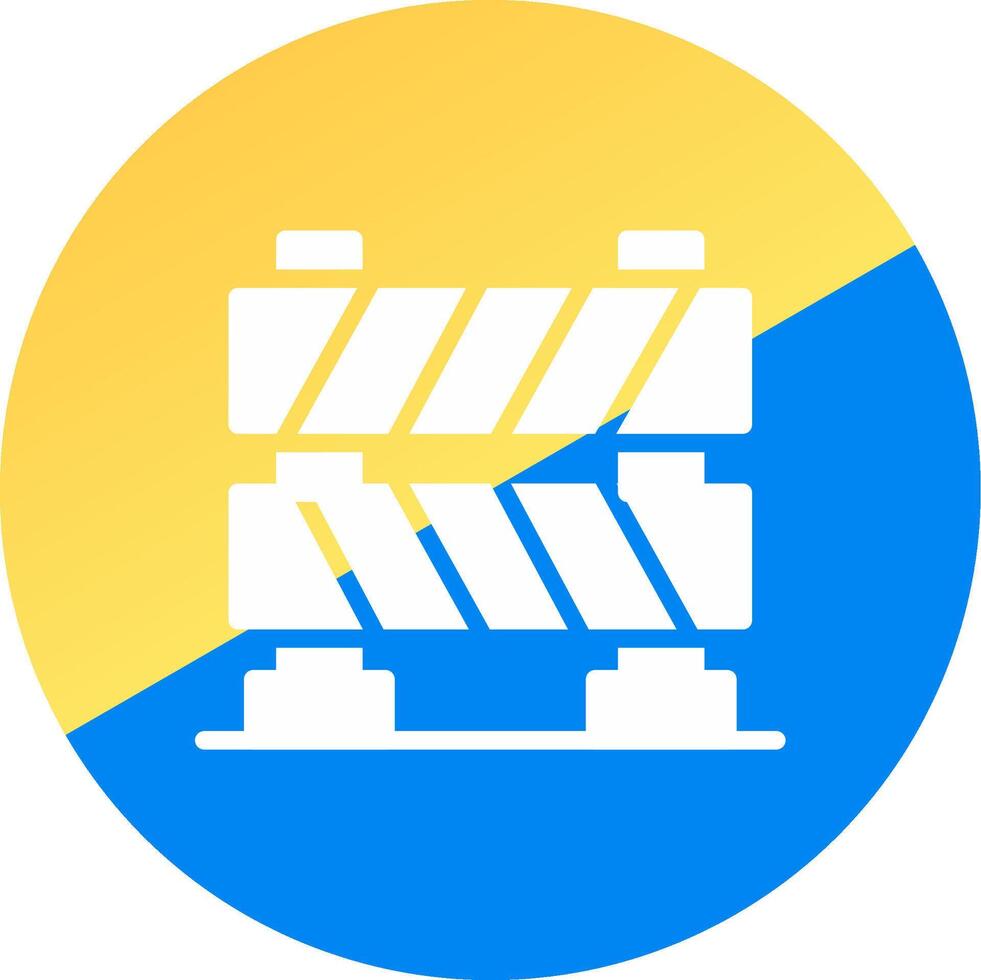 Road Barrier Creative Icon Design vector
