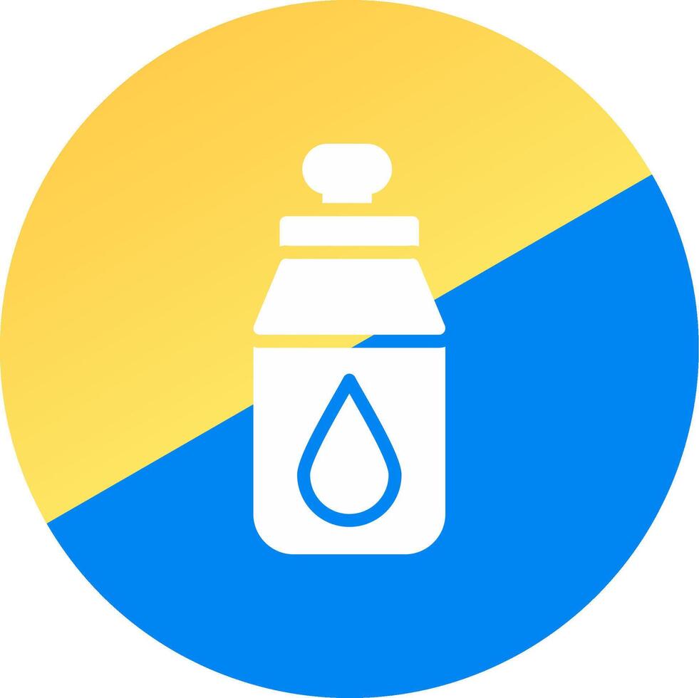 Water Bottle Creative Icon Design vector
