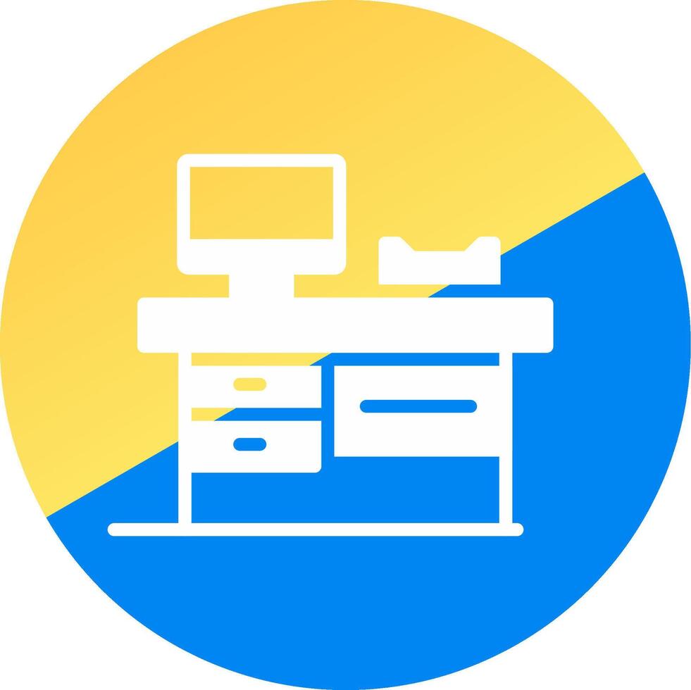 Work Table Creative Icon Design vector